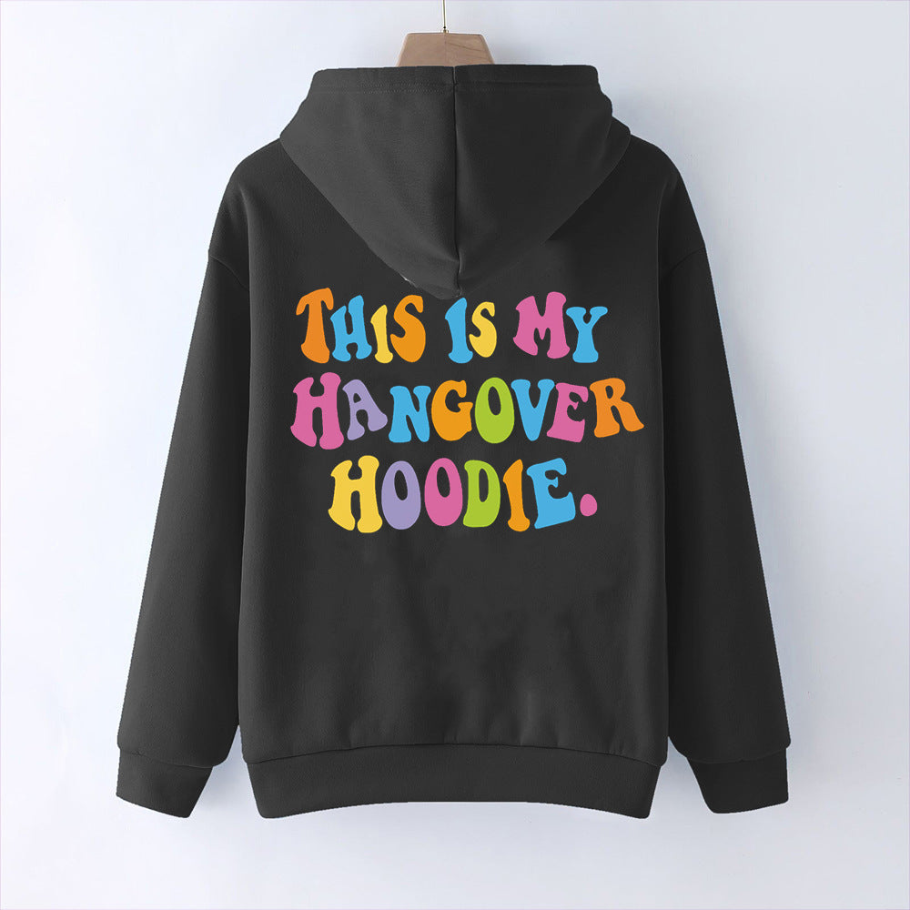 THIS IS MY HANGOVER HOODIE Back Print Hoodie - Odiune