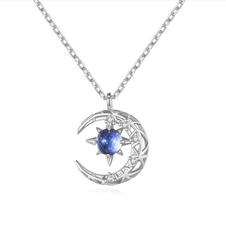 Explosive Style Star And Moon Necklace - Odiune