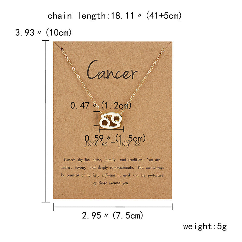 12 Zodiac Sign Necklaces For Women