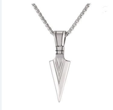 stainless steel spear necklace - Odiune