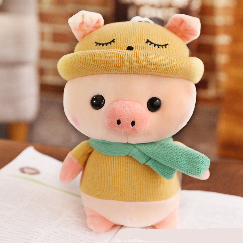 Cute scarf pig Plush - Odiune