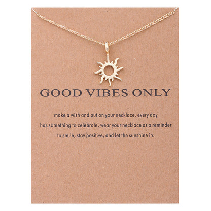 Good Vibes Only Sun Necklaces & Pendants