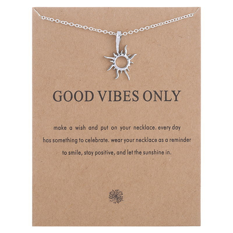 Good Vibes Only Sun Necklaces & Pendants