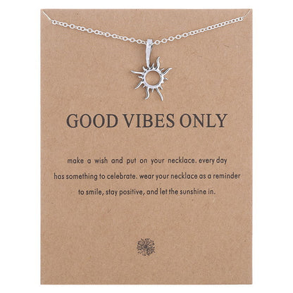 Good Vibes Only Sun Necklaces & Pendants