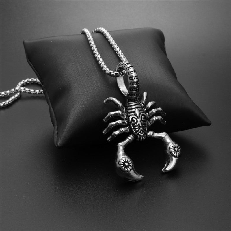 Scorpion Pendant Necklace Stainless Steel - Odiune