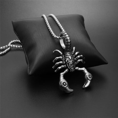 Scorpion Pendant Necklace Stainless Steel - Odiune