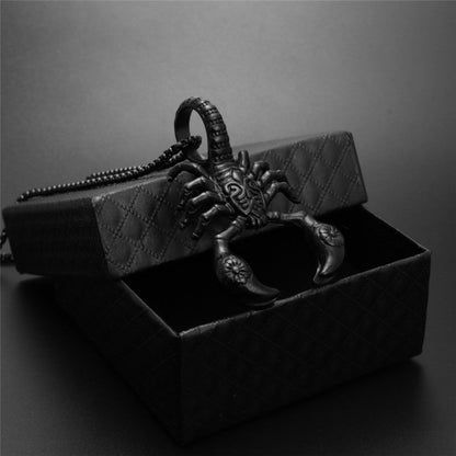 Scorpion Pendant Necklace Stainless Steel - Odiune