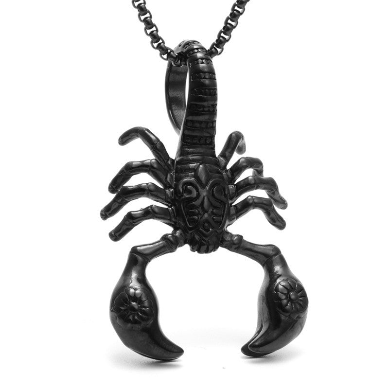 Scorpion Pendant Necklace Stainless Steel - Odiune