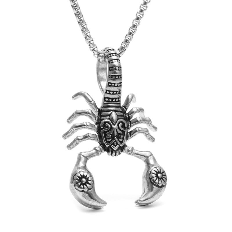 Scorpion Pendant Necklace Stainless Steel - Odiune