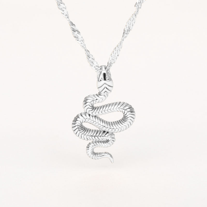 Stainless Steel Snake Necklaces For Men - Odiune