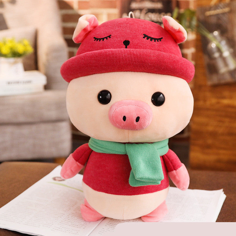 Cute scarf pig Plush - Odiune