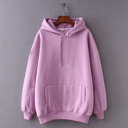 Basic Comfy Drawstring hoodie - Odiune