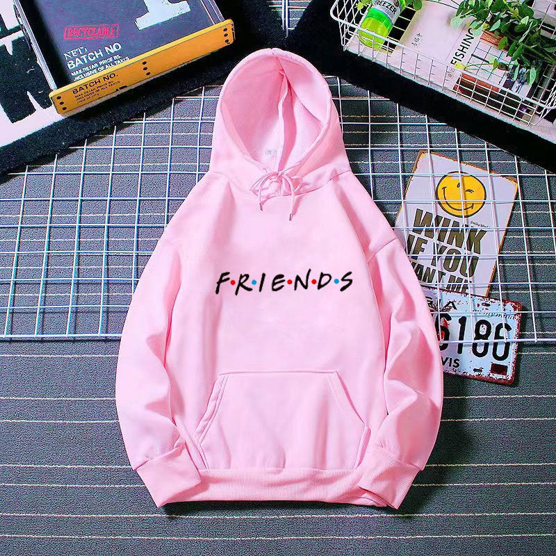 Friends Long Sleeve Hooded Sweatshirt - Odiune