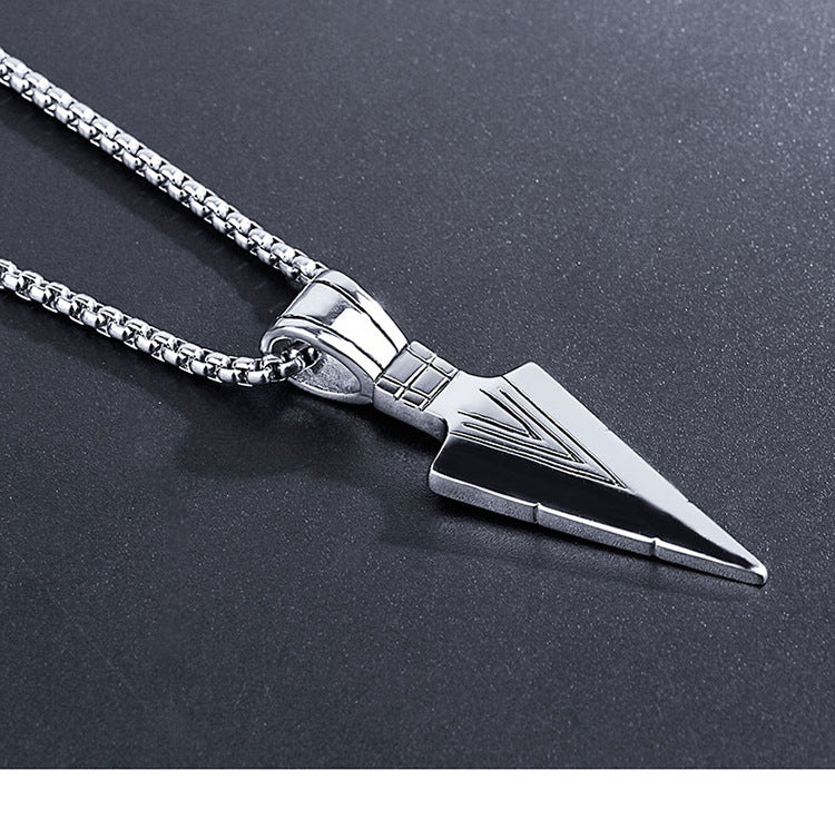 stainless steel spear necklace - Odiune