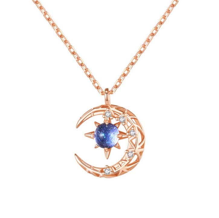 Explosive Style Star And Moon Necklace - Odiune