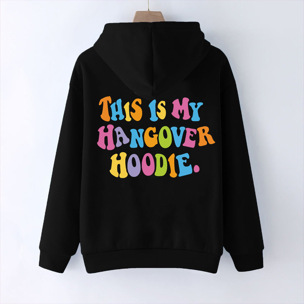 THIS IS MY HANGOVER HOODIE Back Print Hoodie - Odiune