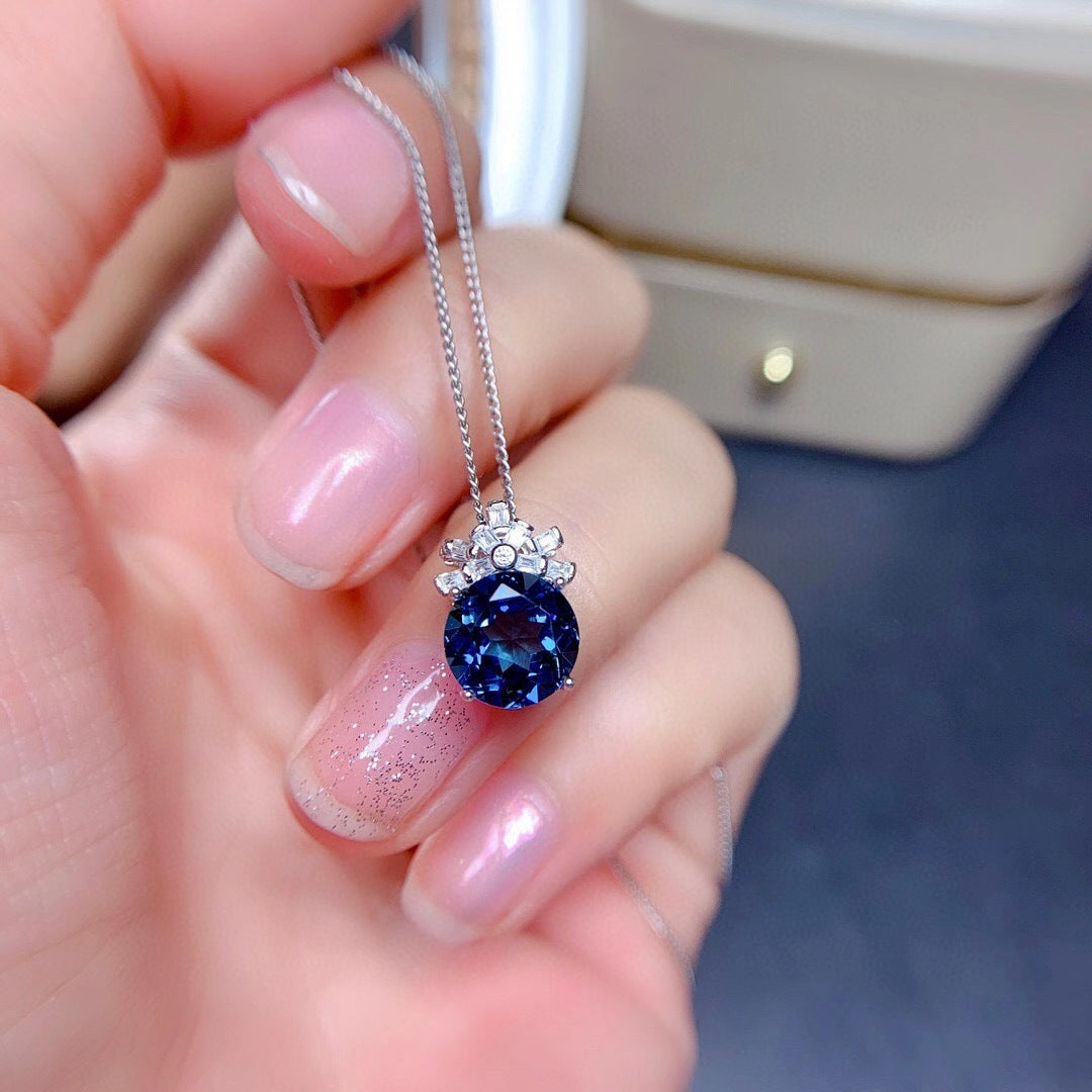 London Blue Stones Pendants Necklaces