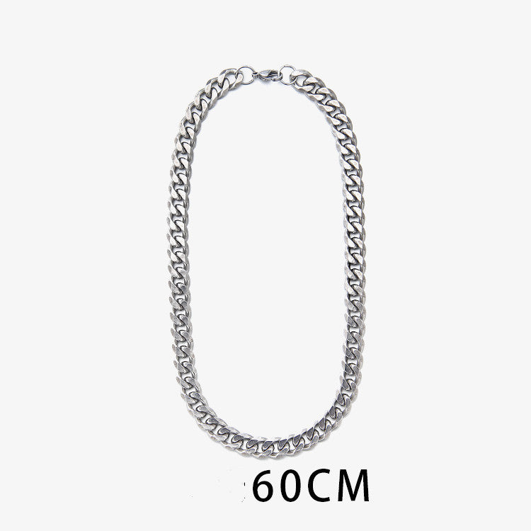 Titanium Steel Cuban Link Necklace For Men - Odiune