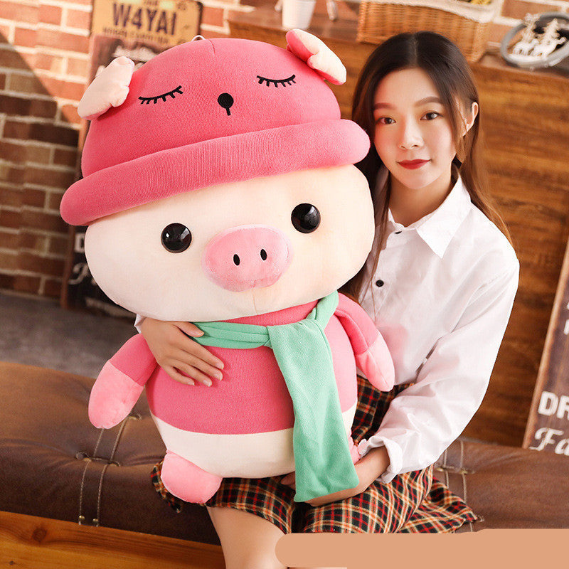 Cute scarf pig Plush - Odiune