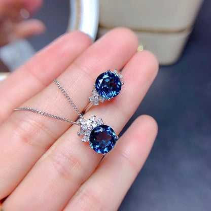 London Blue Stones Pendants Necklaces