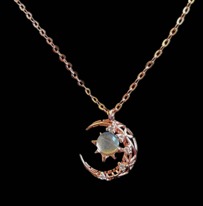 Explosive Style Star And Moon Necklace - Odiune