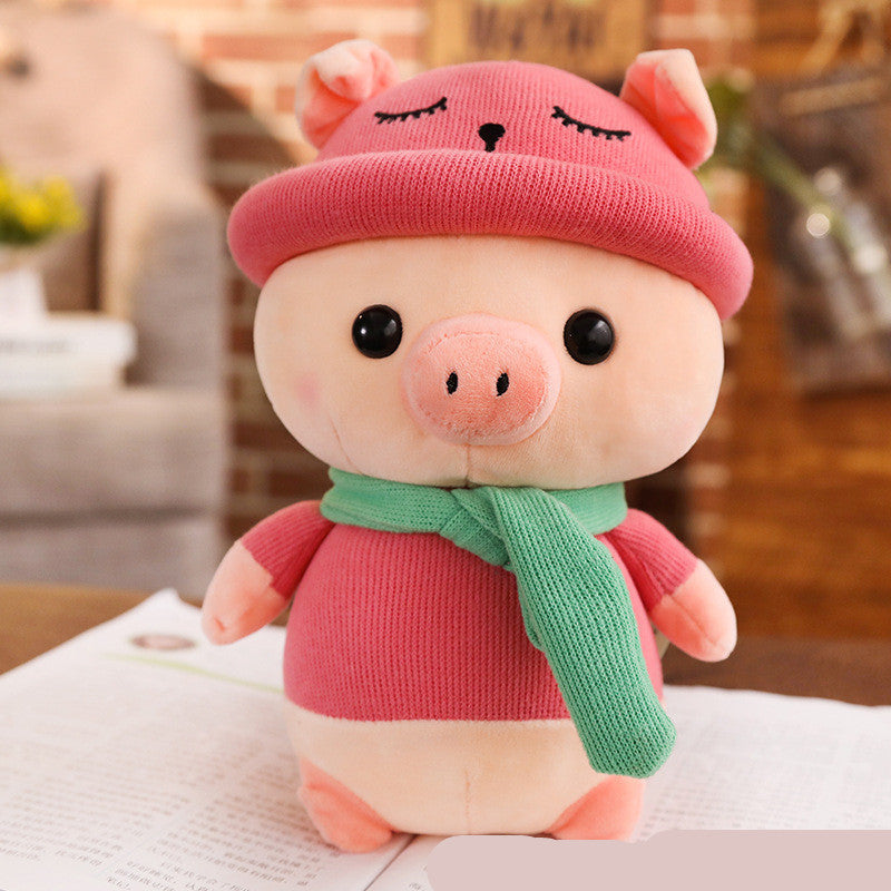 Cute scarf pig Plush - Odiune