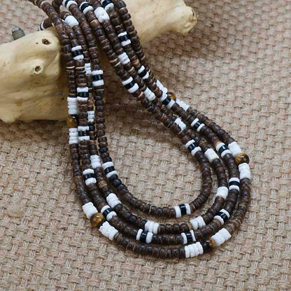 Tribe Coconut Shell Necklace - Odiune