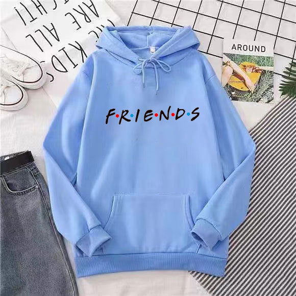 Friends Long Sleeve Hooded Sweatshirt - Odiune