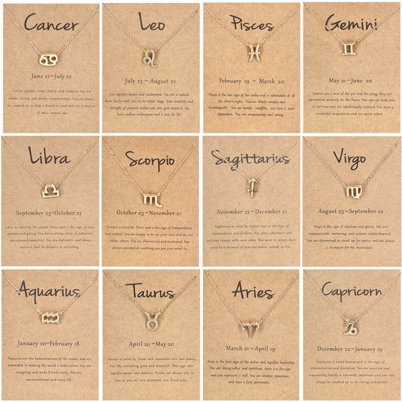 12 Zodiac Sign Necklaces For Women