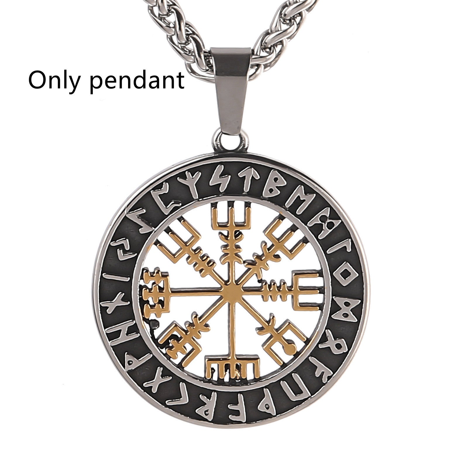 Rune Pendant Necklace Men - Odiune