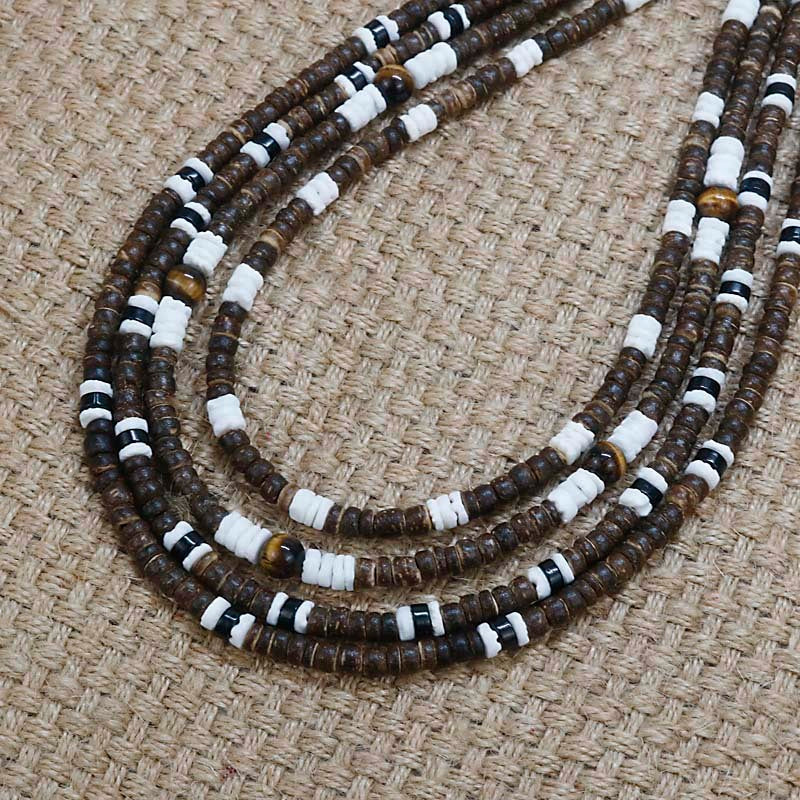 Tribe Coconut Shell Necklace - Odiune