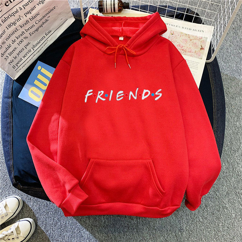 Friends Long Sleeve Hooded Sweatshirt - Odiune