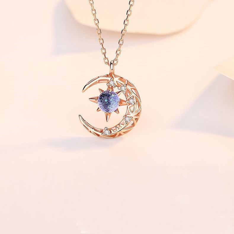 Explosive Style Star And Moon Necklace - Odiune