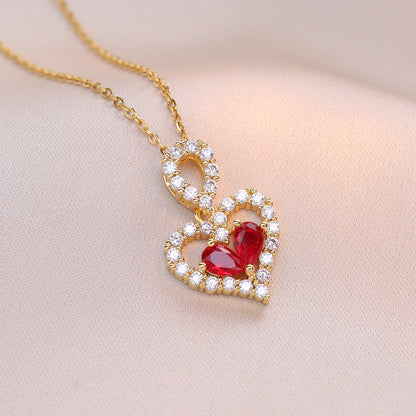 Exquisite Heart Pendants Necklaces For Women