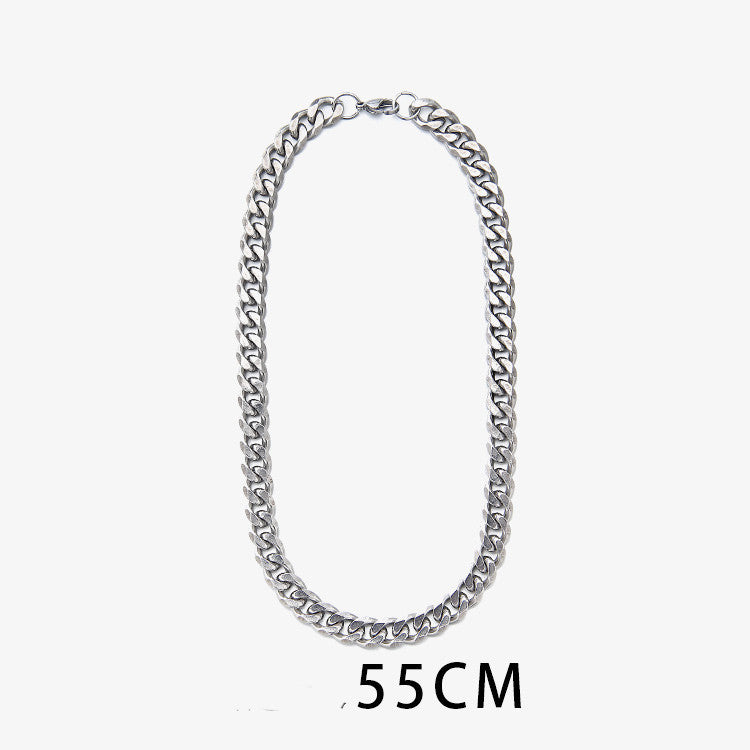 Titanium Steel Cuban Link Necklace For Men - Odiune