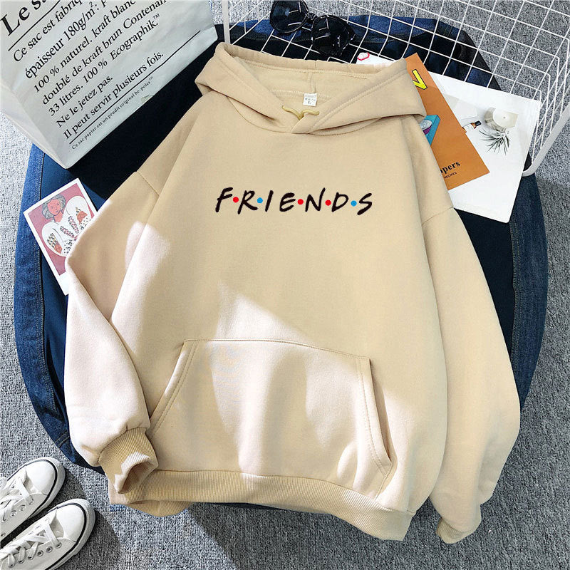 Friends Long Sleeve Hooded Sweatshirt - Odiune