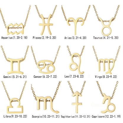 12 Zodiac Sign Necklaces For Women