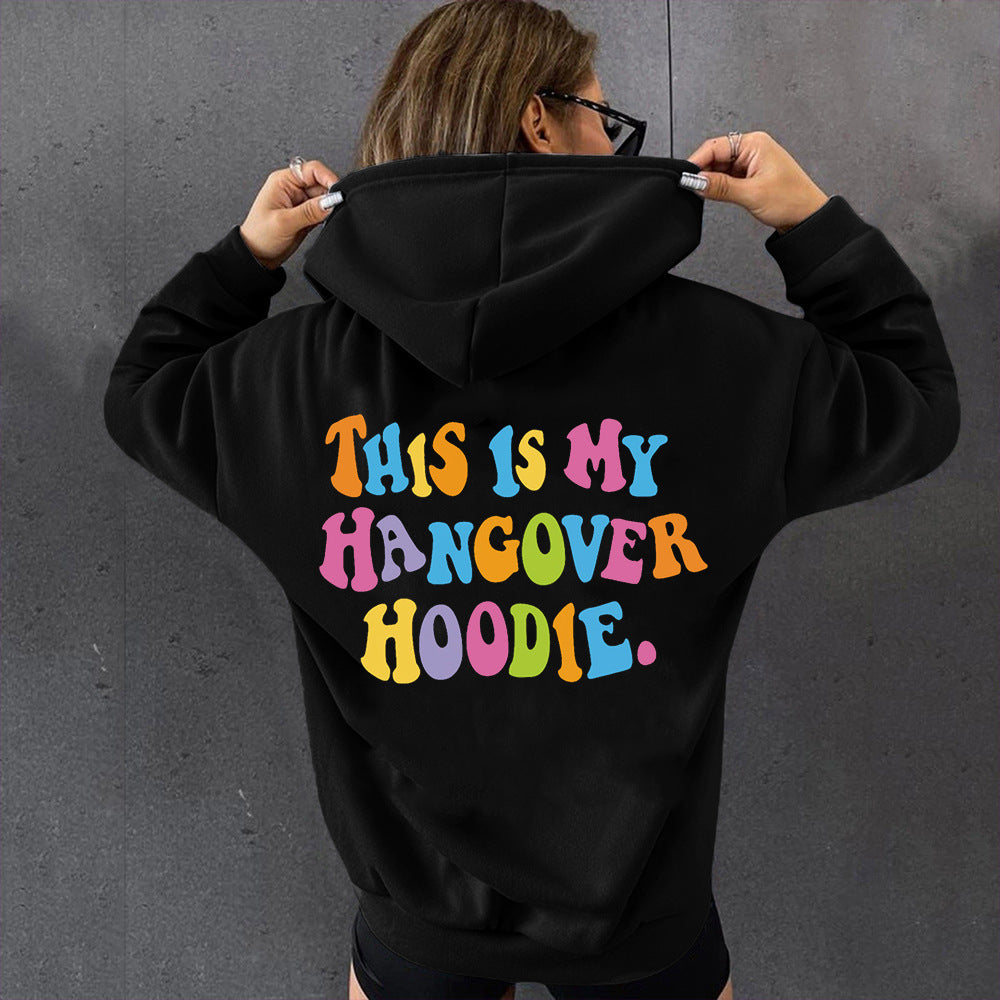 THIS IS MY HANGOVER HOODIE Back Print Hoodie - Odiune